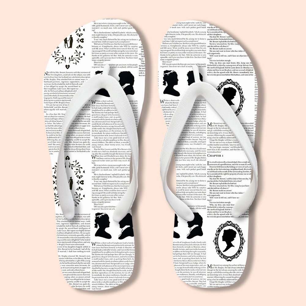 Pride And Prejudice Book Teacher Flip Flops