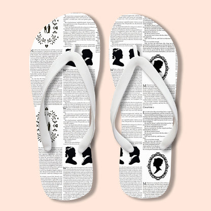 Pride And Prejudice Book Teacher Flip Flops