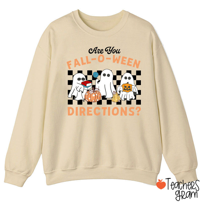 Fall-O-Ween Directions Teacher Sweatshirt