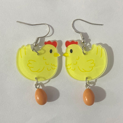 Hen Orders Teacher Acrylic Earrings