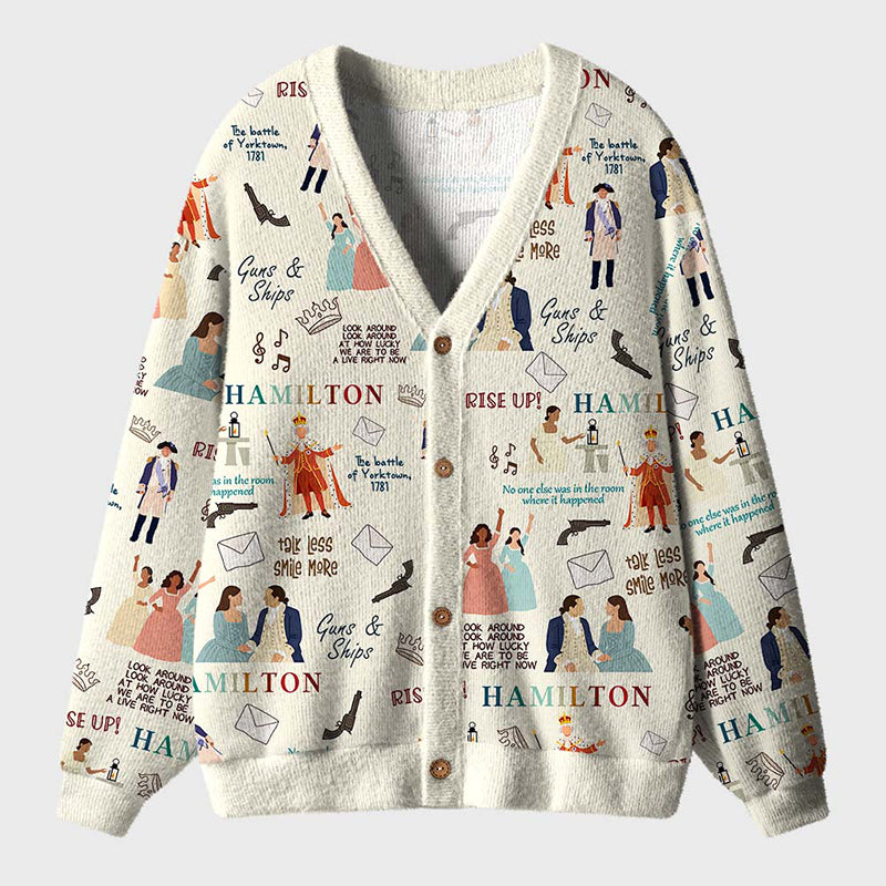Broadway Musical Quotes Teacher Ugly Cardigan Sweaters