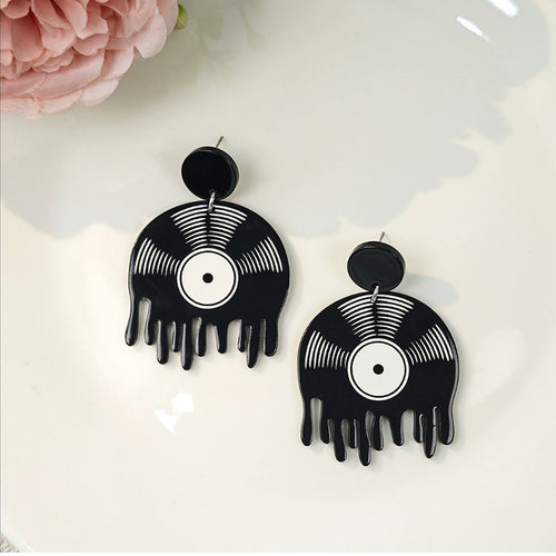 Acrylic Record Teacher Acrylic Earrings