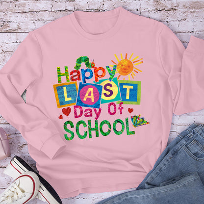 Summer Happy Last Day Of School Teacher Long Sleeve T-Shirt