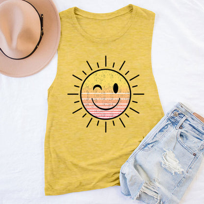 Sunshine Smile Face Teacher Tank Top