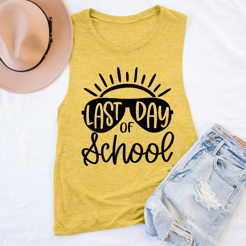 Last Day Of School Teacher Tank Top