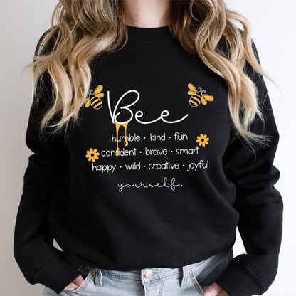 Bee Humble Kind Fun Teacher Sweatshirt