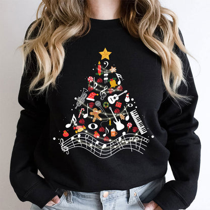 Musical Christmas Tree Teacher Sweatshirt