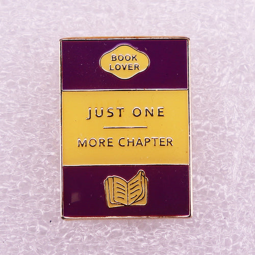 Just One More Chapter Teacher Pin