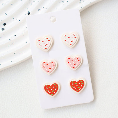 Heart Cookie Teacher Acrylic Earrings