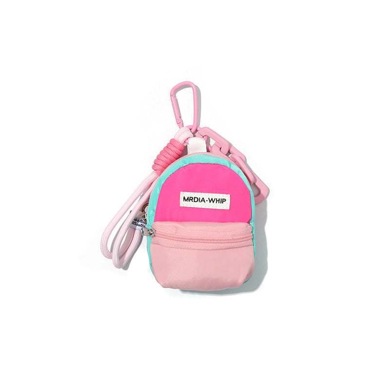 Dopamine Macaron Backpack Teacher Keychain