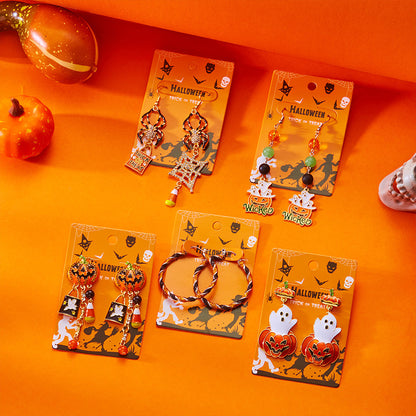 Halloween Creative Teacher Metal Earrings