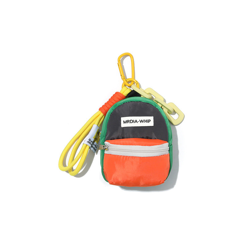 Dopamine Macaron Backpack Teacher Keychain