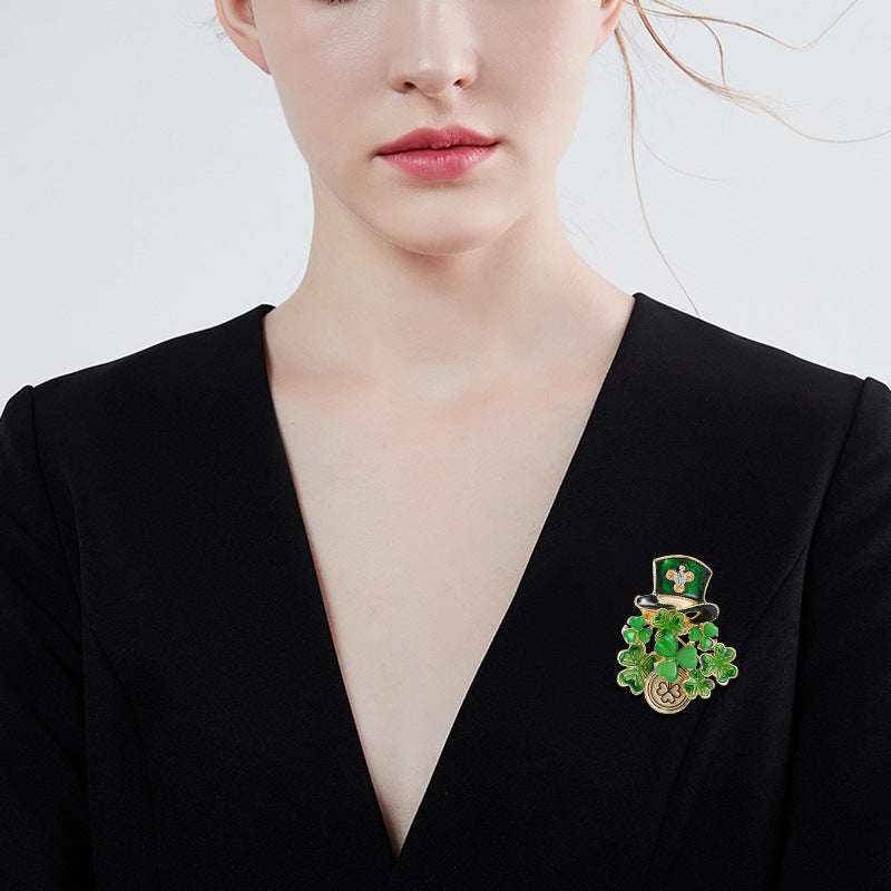 Shamrock Hat Teacher Pin
