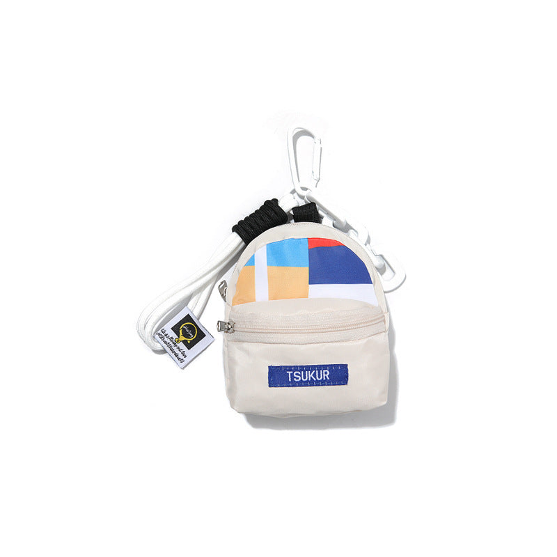 Dopamine Macaron Backpack Teacher Keychain