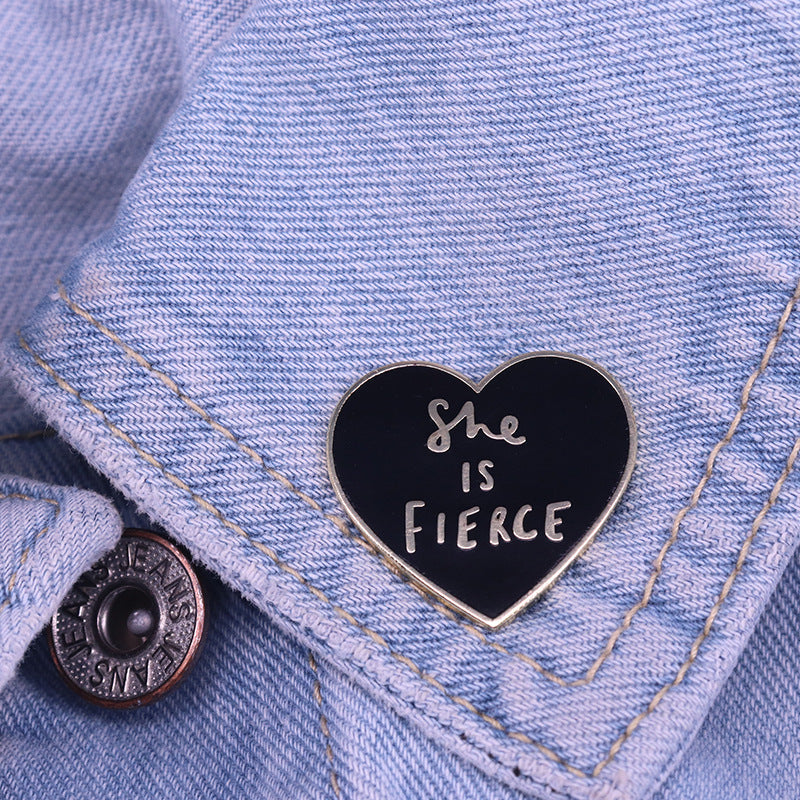 She Is Fierce Teacher Pin