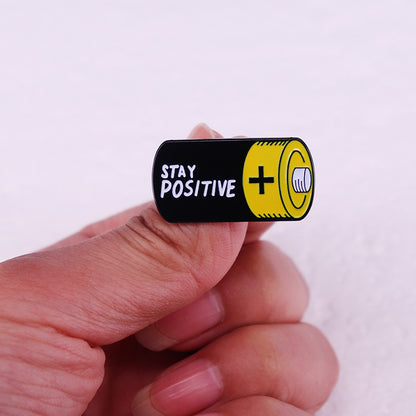 Stay Positive Teacher Pin