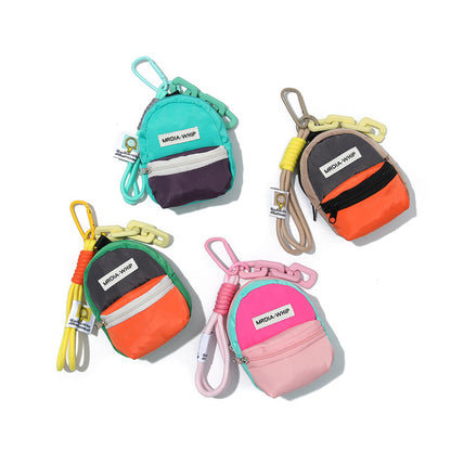 Dopamine Macaron Backpack Teacher Keychain