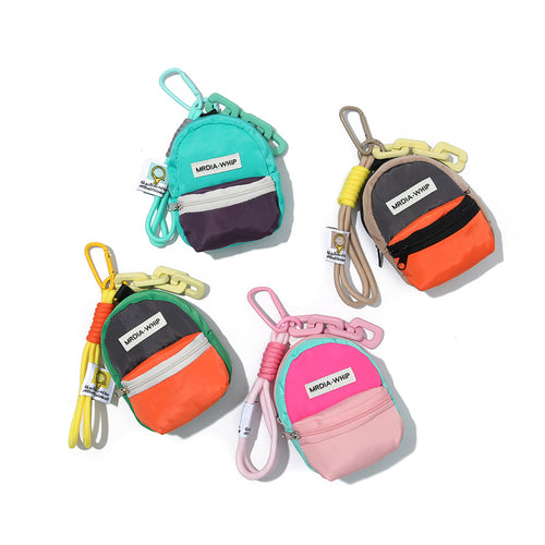 Dopamine Macaron Backpack Teacher Keychain