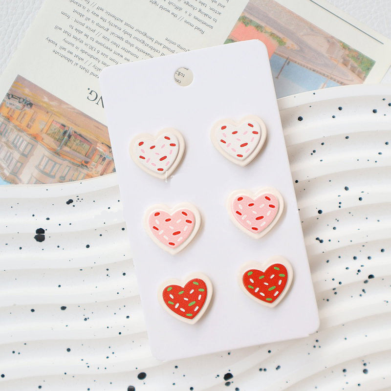 Heart Cookie Teacher Acrylic Earrings