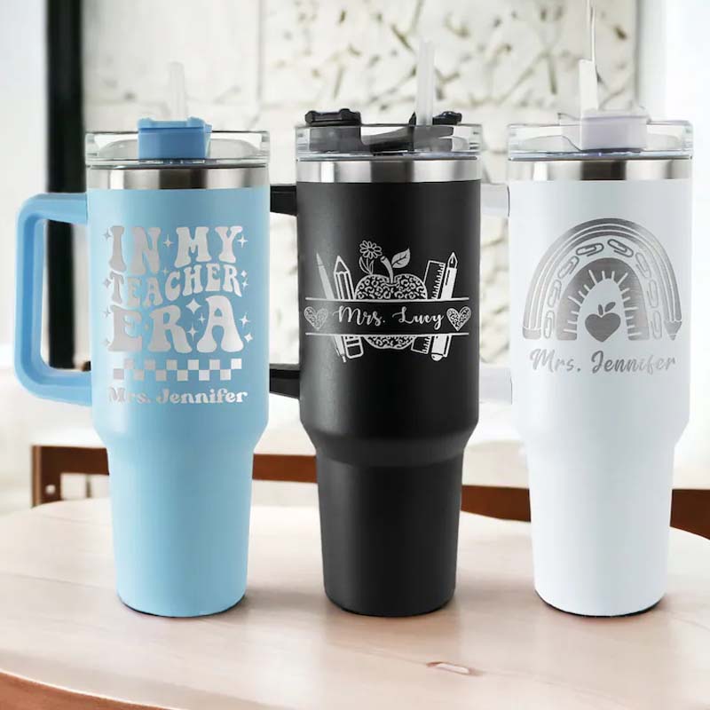 Personalized Cute Teaching Elements Teacher 40oz Teacher Tumbler