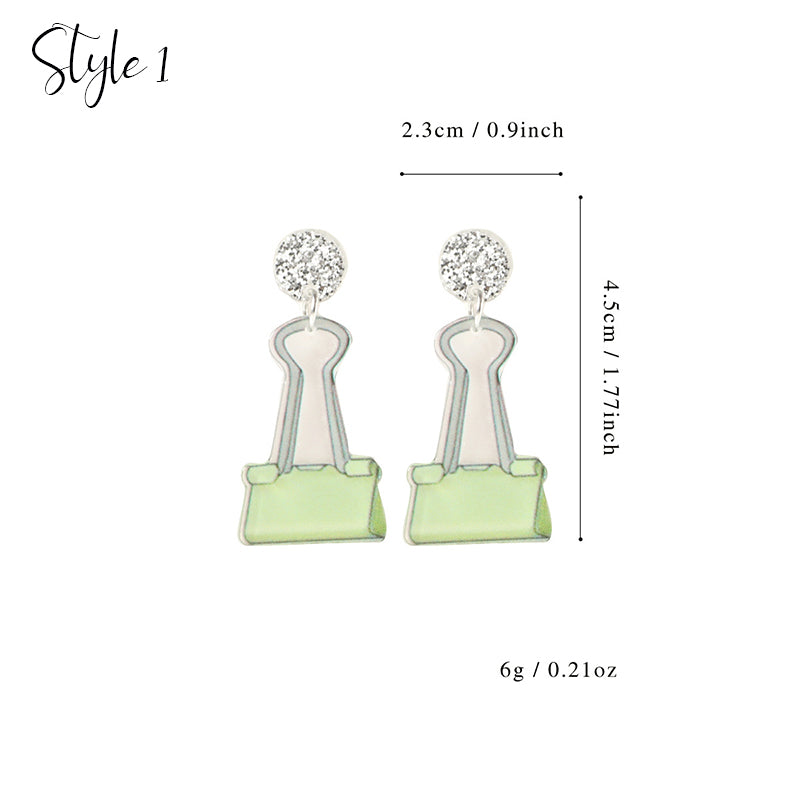 Cute Teacher Stuff Teacher Acrylic Earrings
