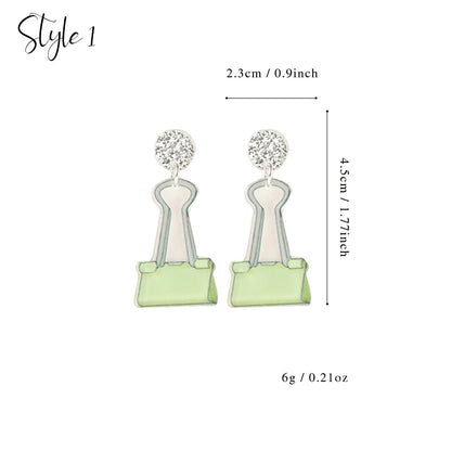 Cute Teacher Stuff Teacher Acrylic Earrings