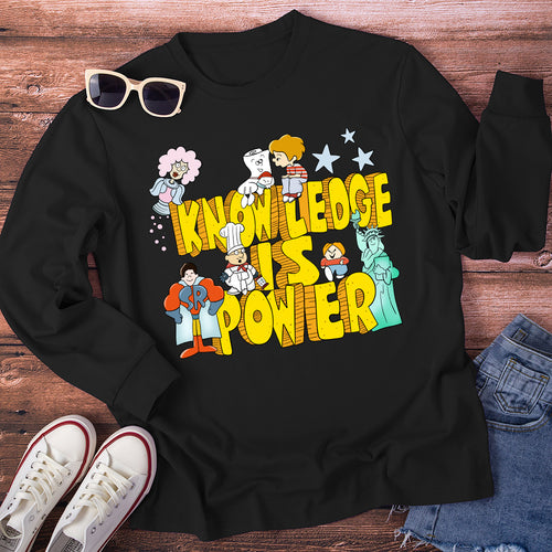 Knowledge Is Power Teacher Long Sleeve T-Shirt